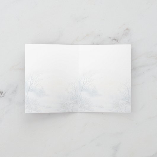 Chickadee Bird in de winter Notitiekaartje (Binnen)