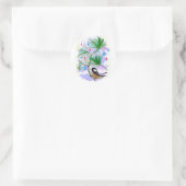 Chickadee Bird in Tree Stickers (Tas)