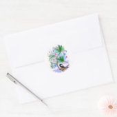 Chickadee Bird in Tree Stickers (Envelop)