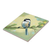 Chickadee Bird Natuur Tegeltje (Zijkant)