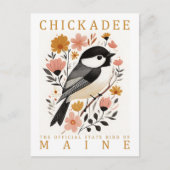 Chickadee Bird of Maine Verenigde Staten Reizen Briefkaart (Voorkant)