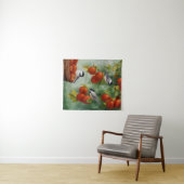 Chickadee Birds Apple Harvest Wandkleed (In Situ (horizontaal))