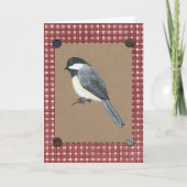 Chickadee Birthday Kaart (Voorkant)