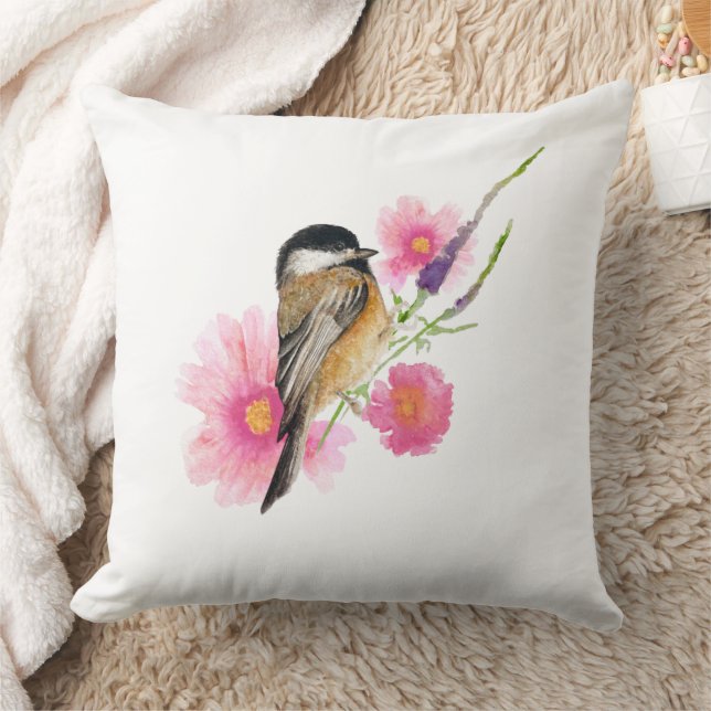 Chickadee Black Capped Art Decour Kussen (Deken)