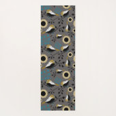 Chickadee Black Capped Berries Flowers Yogamat (Achterkant)