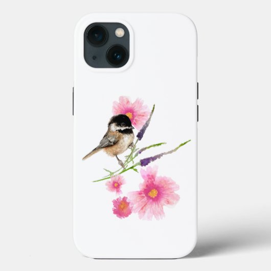 Chickadee Black Capped Bird Art Case-Mate iPhone Case (Achterkant)
