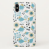 Chickadee Black Capped Bird Berries Flowers Case-Mate iPhone Case (Achterkant)