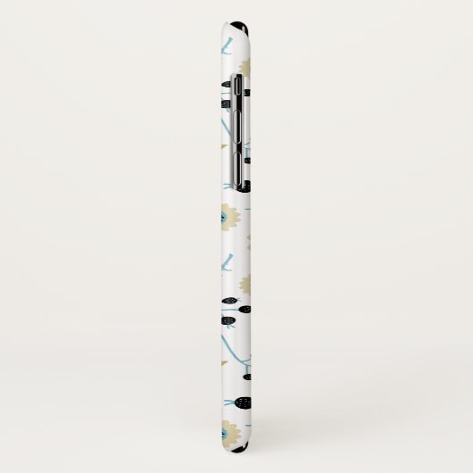 Chickadee Black Capped Bird Berries Flowers Case-Mate iPhone Case (Achterkant/links)