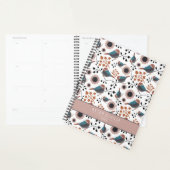 Chickadee bloemenmotief blauw roze  planner (Display)
