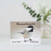 Chickadee Briefkaart (Staand voorkant)