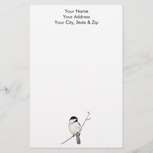 Chickadee Briefpapier (Voorkant)