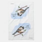 CHICKADEE BUFFALO WINGS beroemd gemaakt door Jeff  Theedoek (Verticaal)