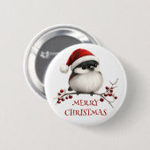 Chickadee-Button Ronde Button 5,7 Cm (Voorkant /achterkant)