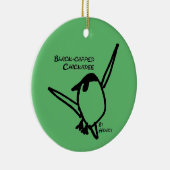 Chickadee by Henry, Green Keramisch Ornament (Rechts)