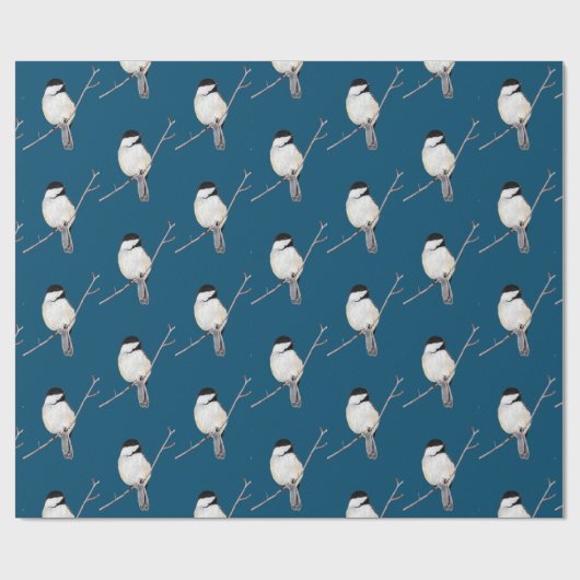Chickadee Cadeaupapier (Vlak)