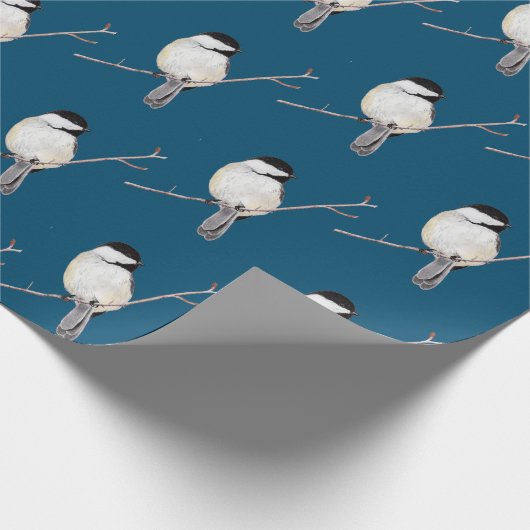 Chickadee Cadeaupapier (Hoek)