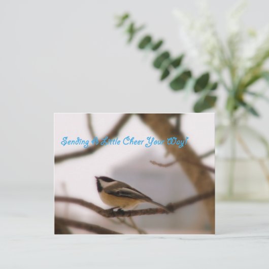 Chickadee Cheer Briefkaart (Staand voorkant)
