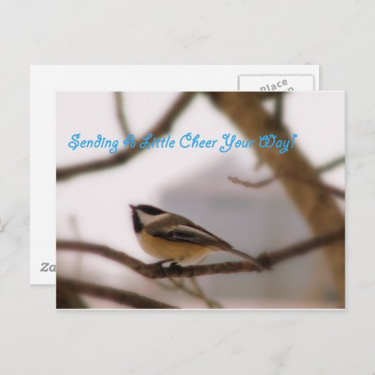 Chickadee Cheer Briefkaart (Voorkant / Achterkant)