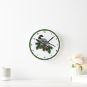 Chickadee Clock Ronde Klok (Huis)