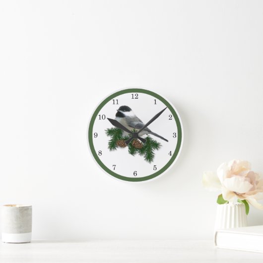 Chickadee Clock Ronde Klok (Huis)