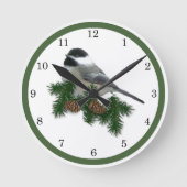 Chickadee Clock Ronde Klok (Voorkant)