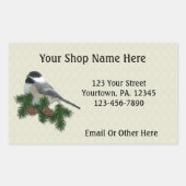 Chickadee Custom Business Sticker (Voorkant)
