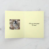 Chickadee Día del Padre Kaart (Binnen)