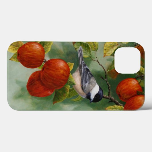 Chickadee en Apples Case-Mate iPhone Case (Achterkant (horizontaal))