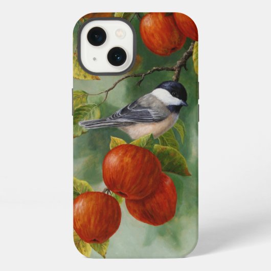 Chickadee en Apples iPhone Hoesje (Achterkant)
