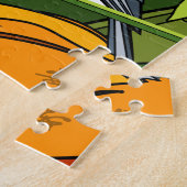 Chickadee en Flowers Legpuzzel (Zijkant)