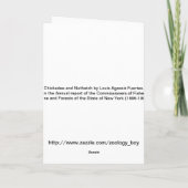 Chickadee en Nuthatch Kaart (Achterkant)