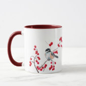 CHICKADEE EN RED BERRIES VAN SHARON SHARPE MOK (Links)