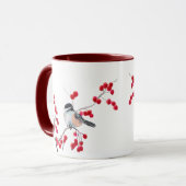 CHICKADEE EN RED BERRIES VAN SHARON SHARPE MOK (Voorkant links)