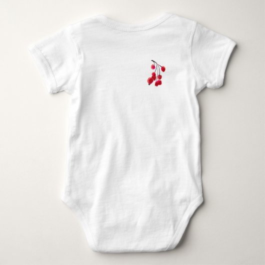 CHICKADEE EN RED BERRIES VAN SHARON SHARPE ROMPER (Achterkant)