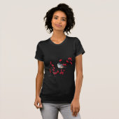 CHICKADEE EN RED BERRIES VAN SHARON SHARPE T-SHIRT (Voorkant volledig)
