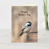 Chickadee Fathers Day Kaart (Voorkant)