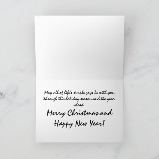 Chickadee Feestdagen Kaart (Binnen)