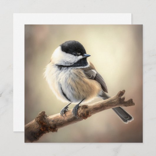 Chickadee Flat Card (Voorkant / Achterkant)