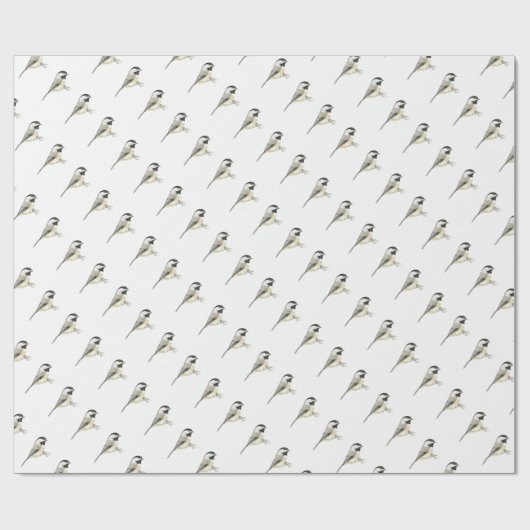 Chickadee Gift Wrap Cadeaupapier (Vlak)