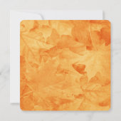 Chickadee & Golden Autumn Leaves Vrijgezellenfeest Kaart (Achterkant)