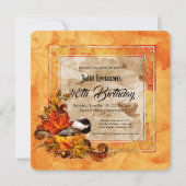 Chickadee & Golden Autumn verlaat verjaardagsfeest Kaart (Voorkant)