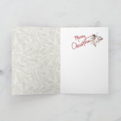 Chickadee Harten Winter Feestdagen Kaart (Binnen)