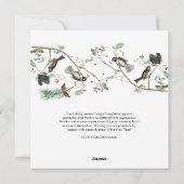 Chickadee Holiday Business Logo Kerstmis Feestdagenkaart (Achterkant)