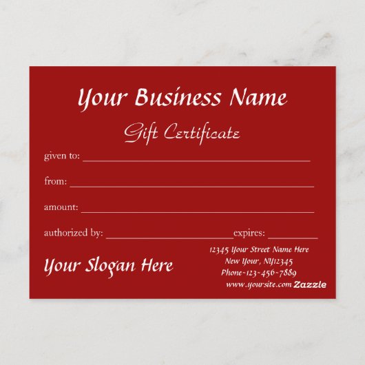 Chickadee Holiday Cadeaubon Briefkaart (Achterkant)