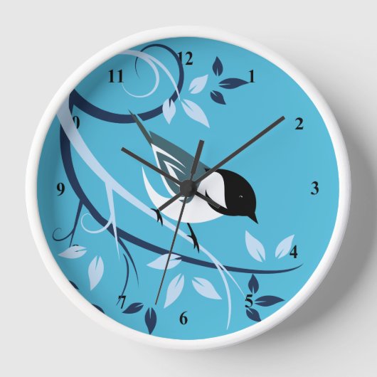 Chickadee in Tree Branch (Voorkant)