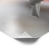 Chickadee in Winter Foto Afdruk (Hoek)