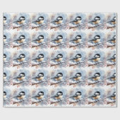 Chickadee-inpakpapier Cadeaupapier (Vlak)