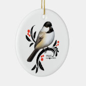 Chickadee Keramisch Ornament (Rechts)