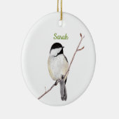 Chickadee Keramisch Ornament (Rechts)