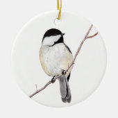 Chickadee Keramisch Ornament (Voorkant)